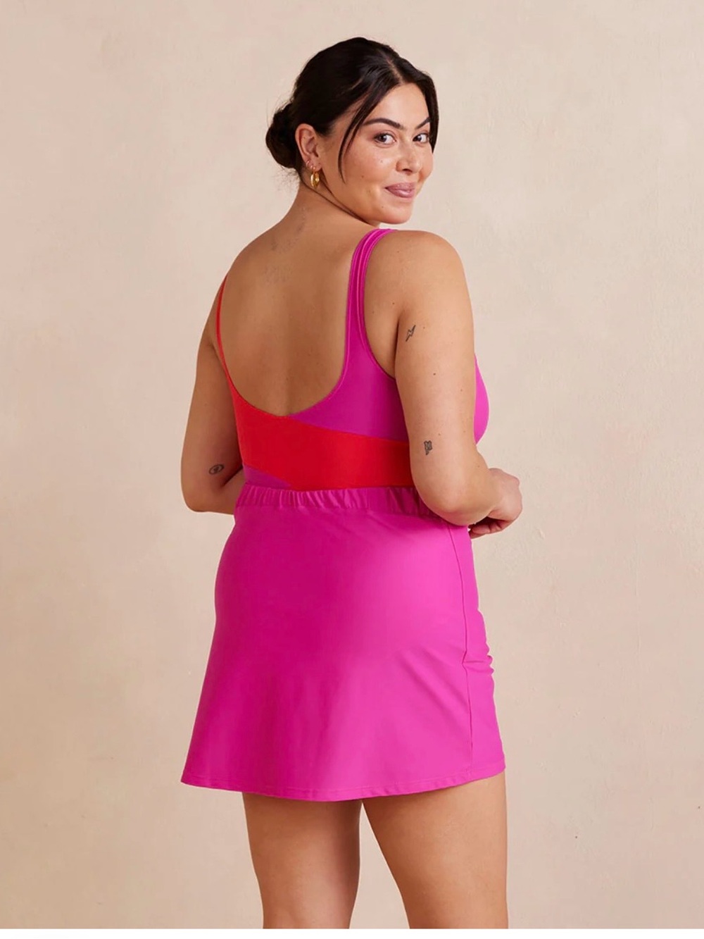 NEW Summer salt Swim Skirt Coverup Hot Pink. Size large. - Picture 3 of 13